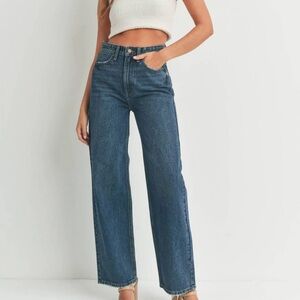 Just Black Dark Blue skater wide leg Jeans